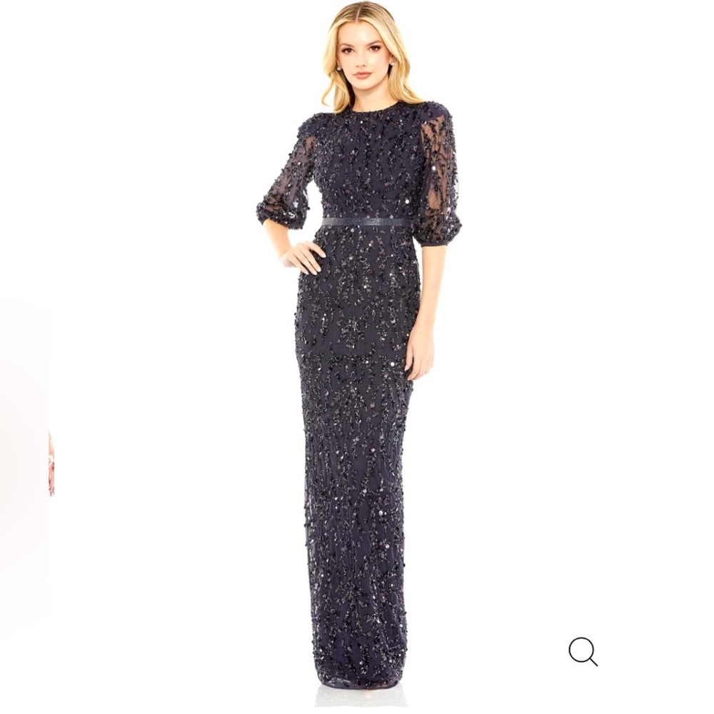 Mac Duggal 12 gown midnight Blue